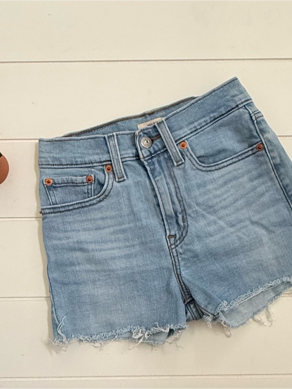 Levi’s Light Blue Denim Cutoff Shorts - Classic High-Rise